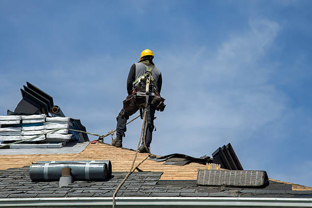 Professional Roofing technician working in Bear Lake, PA